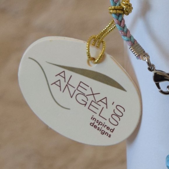 Alexa's Angels Dream Pink & Blue Braided Bracelet - Picture 2 of 4